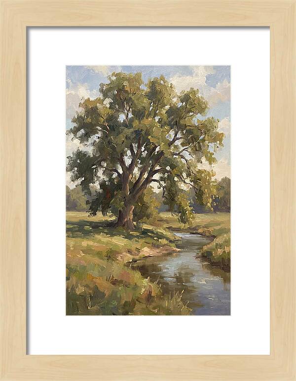 Elm Tree By The Stream