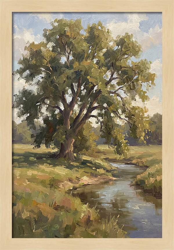 Elm Tree By The Stream