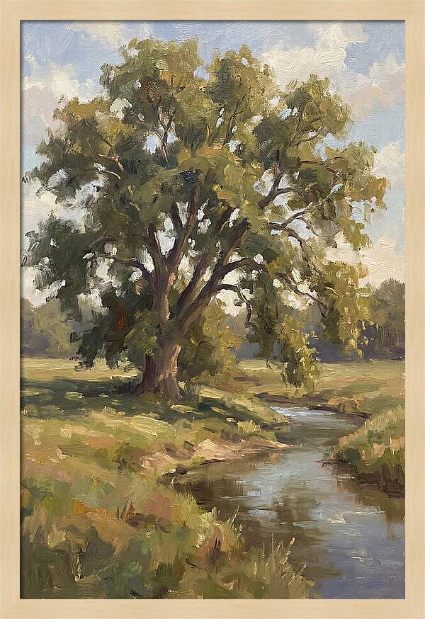 Elm Tree By The Stream