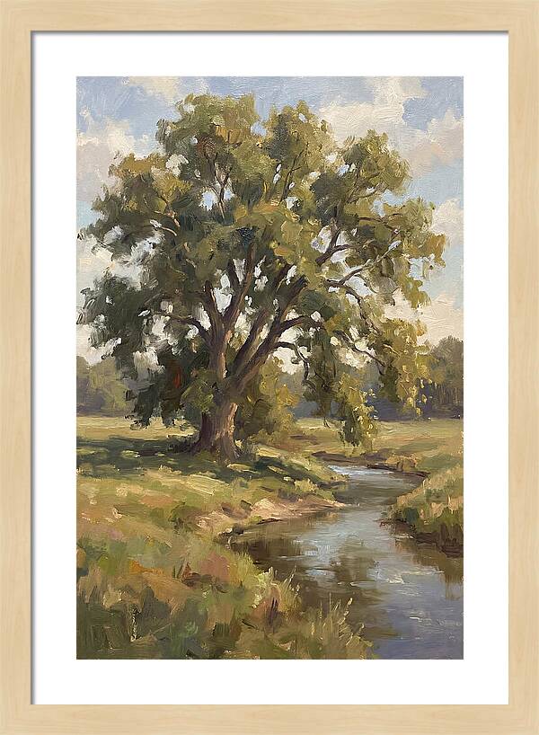 Elm Tree By The Stream