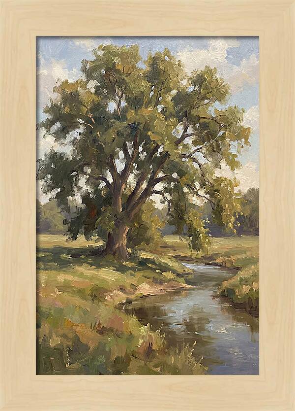 Elm Tree By The Stream