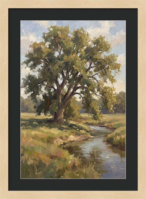 Elm Tree By The Stream