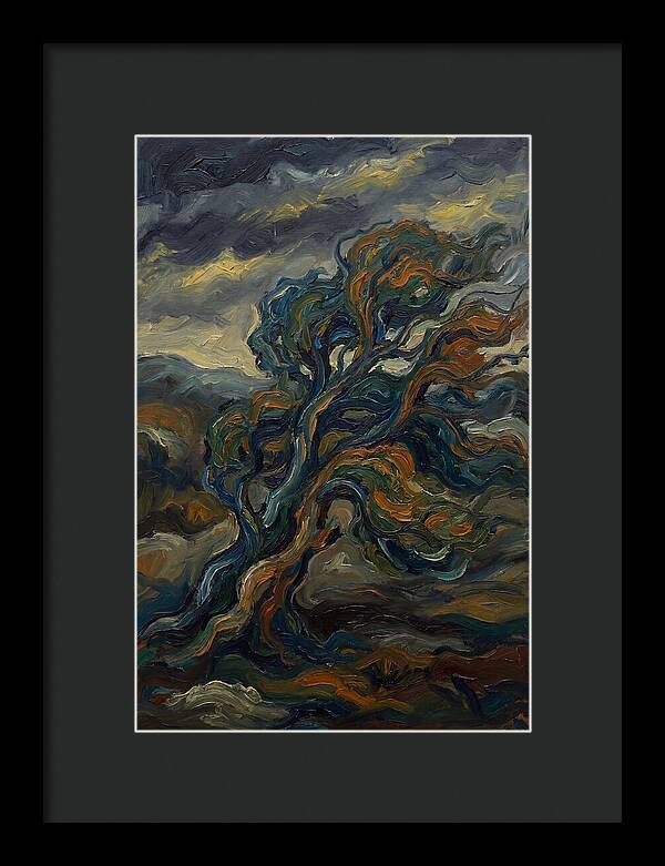 Elm Tree In Expressionist Style