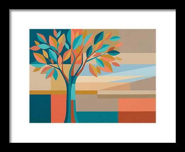 Elm Tree In Vibrant Colors