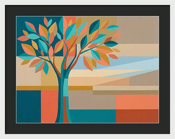 Elm Tree In Vibrant Colors