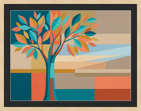 Elm Tree In Vibrant Colors