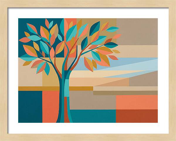 Elm Tree In Vibrant Colors