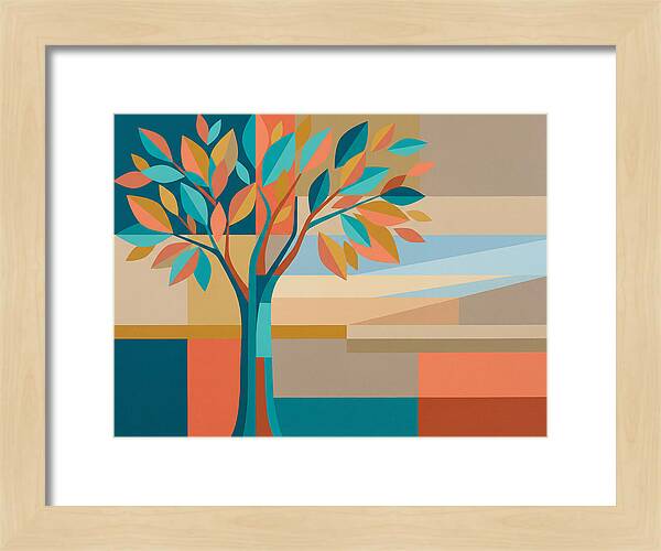 Elm Tree In Vibrant Colors