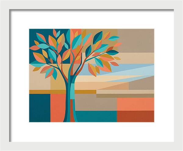 Elm Tree In Vibrant Colors