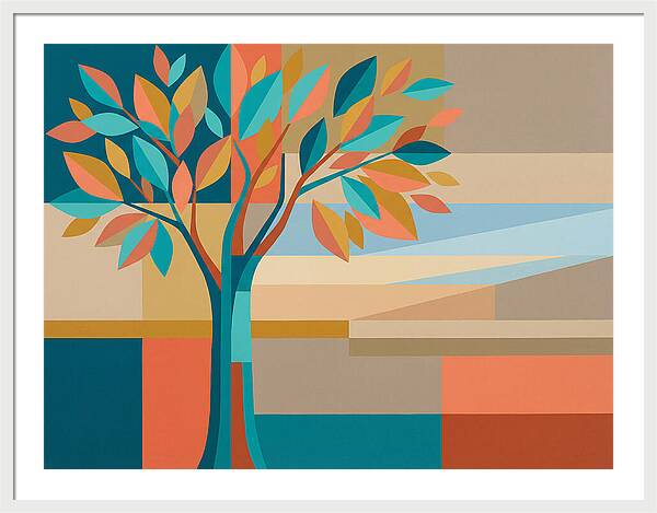 Elm Tree In Vibrant Colors