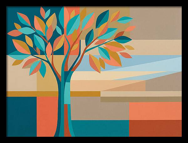Elm Tree In Vibrant Colors
