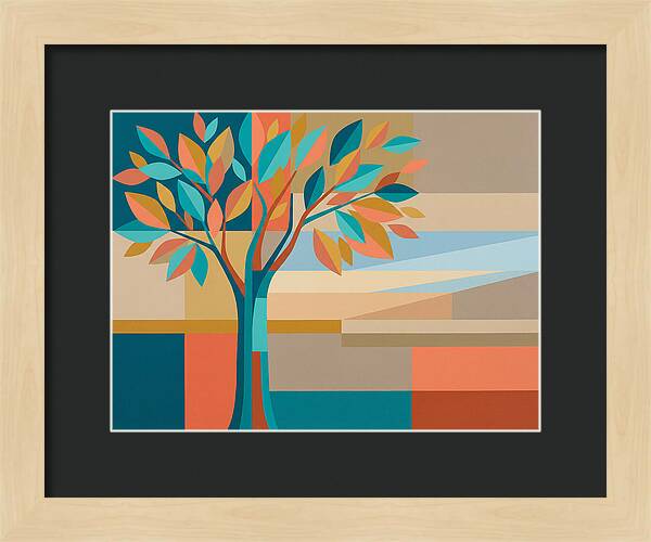 Elm Tree In Vibrant Colors