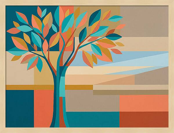 Elm Tree In Vibrant Colors