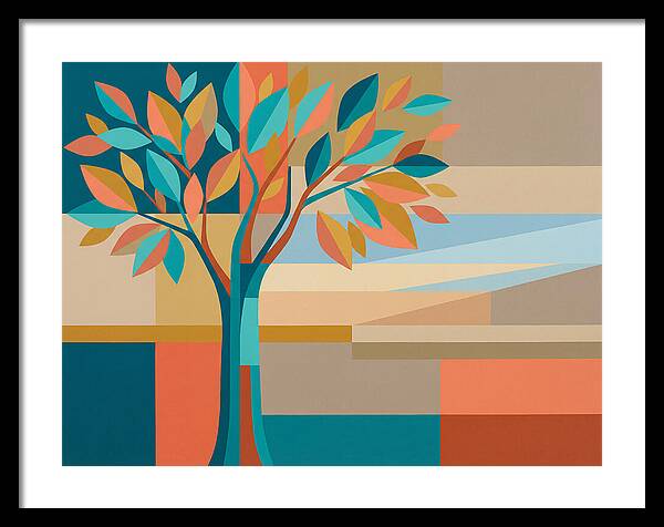 Elm Tree In Vibrant Colors
