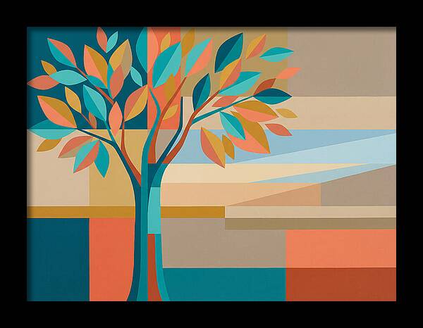 Elm Tree In Vibrant Colors