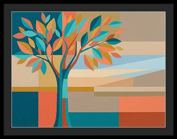 Elm Tree In Vibrant Colors