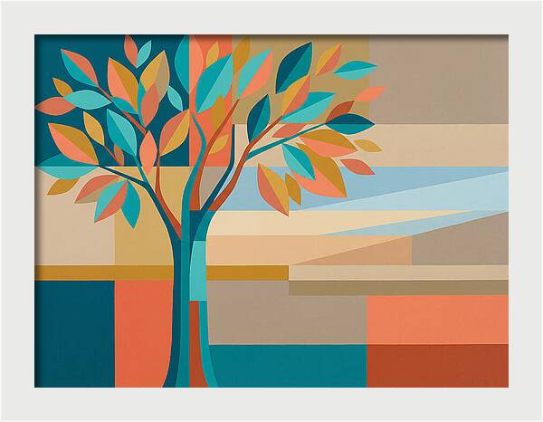 Elm Tree In Vibrant Colors
