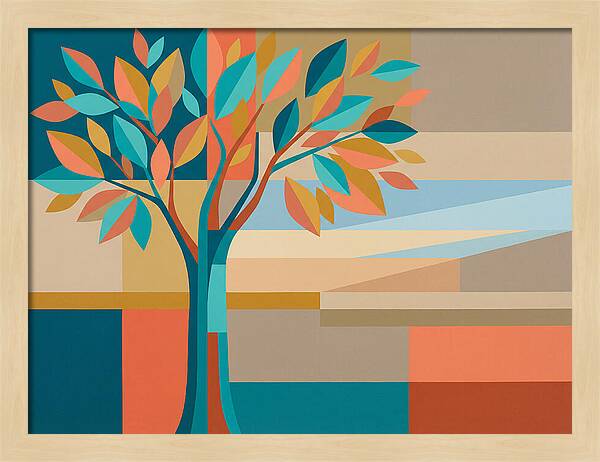 Elm Tree In Vibrant Colors