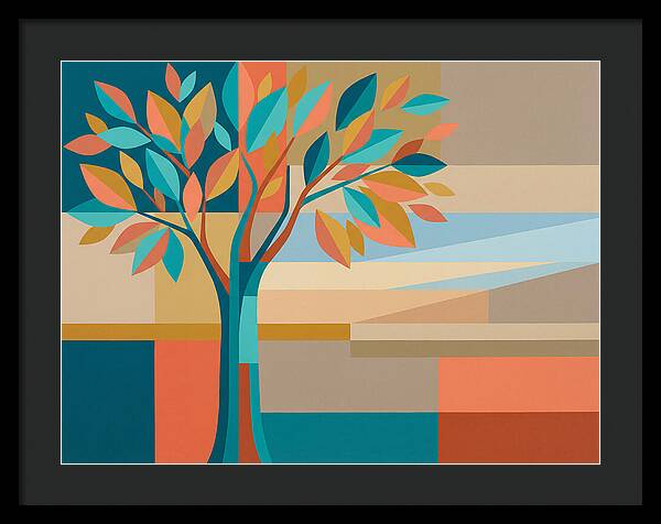 Elm Tree In Vibrant Colors