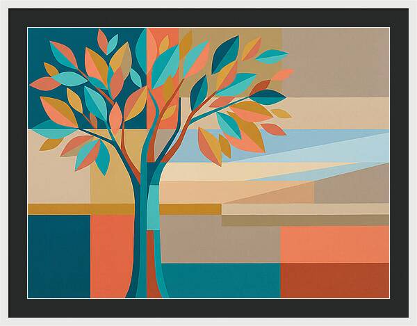 Elm Tree In Vibrant Colors