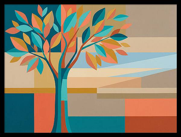 Elm Tree In Vibrant Colors