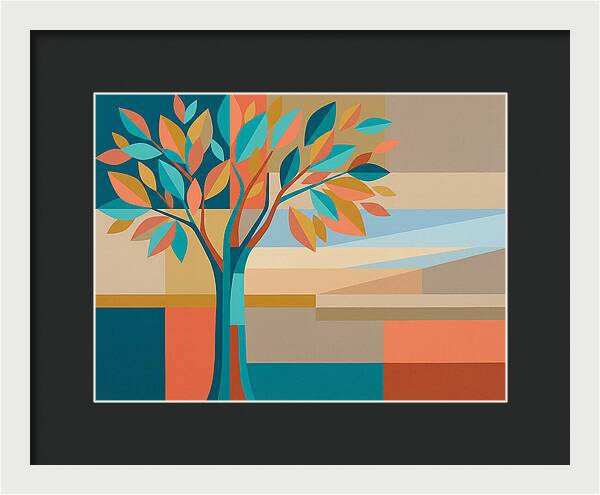 Elm Tree In Vibrant Colors