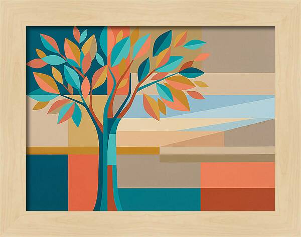 Elm Tree In Vibrant Colors