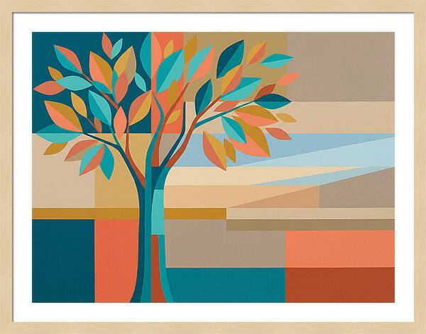 Elm Tree In Vibrant Colors