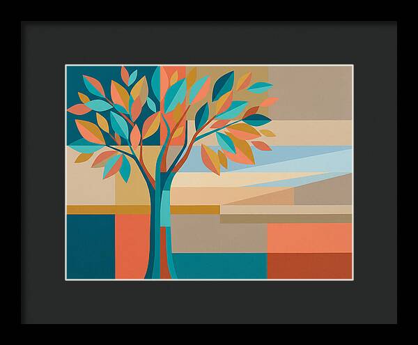 Elm Tree In Vibrant Colors