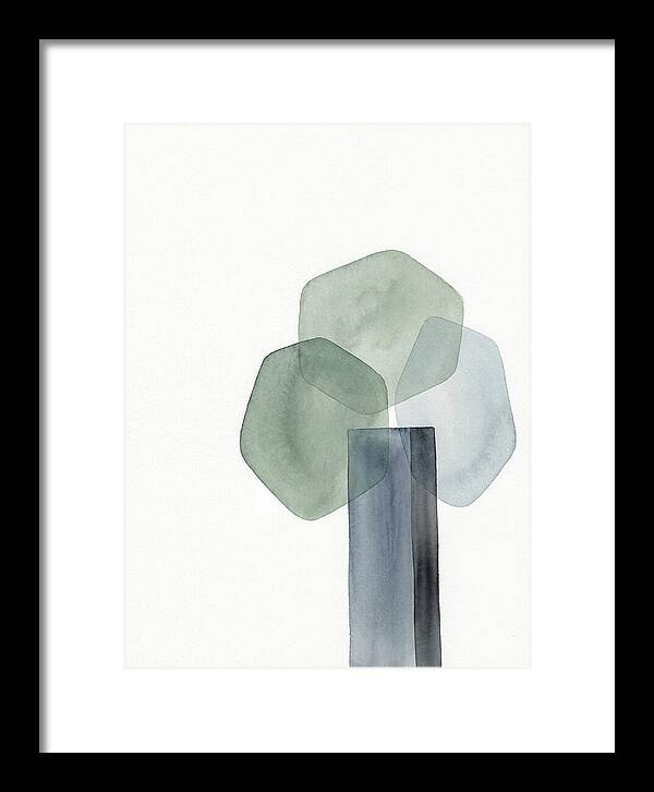Elm Tree Silhouette In Watercolor