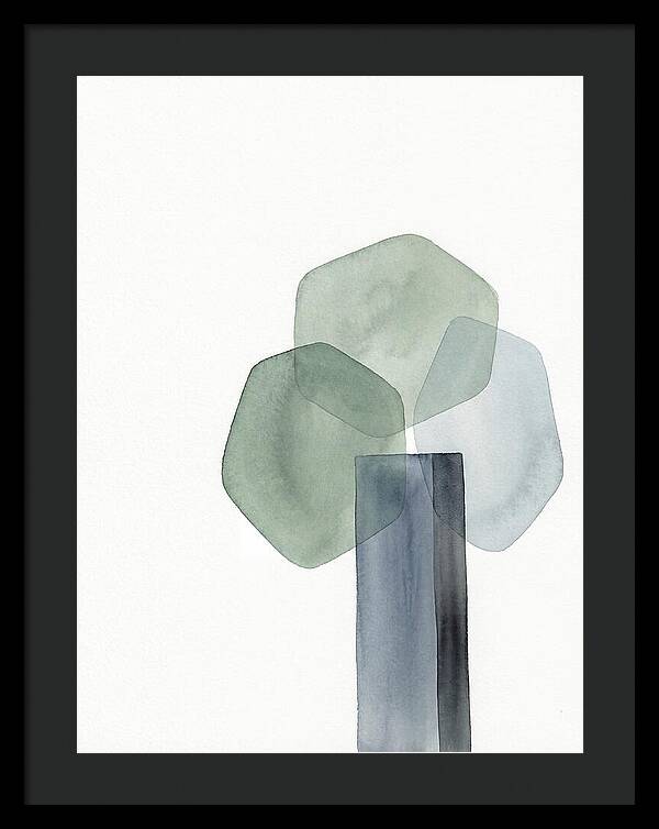 Elm Tree Silhouette In Watercolor