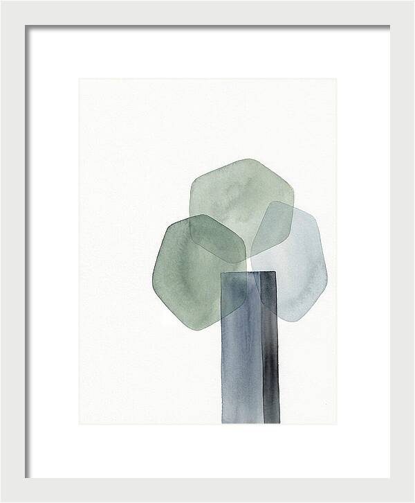 Elm Tree Silhouette In Watercolor