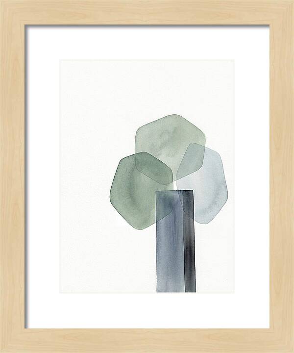Elm Tree Silhouette In Watercolor