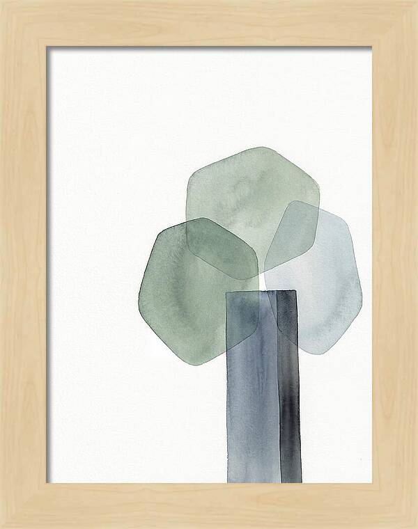 Elm Tree Silhouette In Watercolor