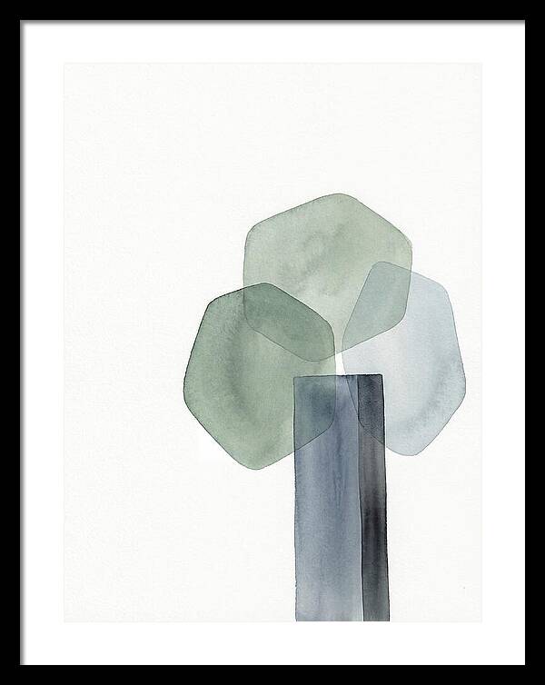 Elm Tree Silhouette In Watercolor
