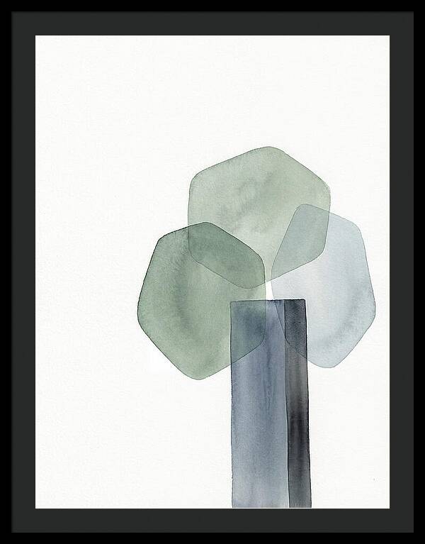 Elm Tree Silhouette In Watercolor