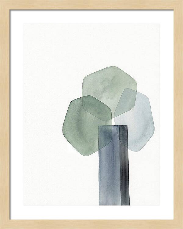 Elm Tree Silhouette In Watercolor