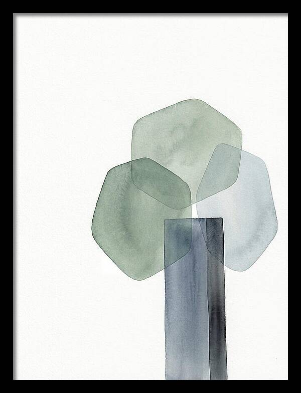 Elm Tree Silhouette In Watercolor
