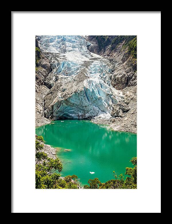 Emerald Green Glacier Lake