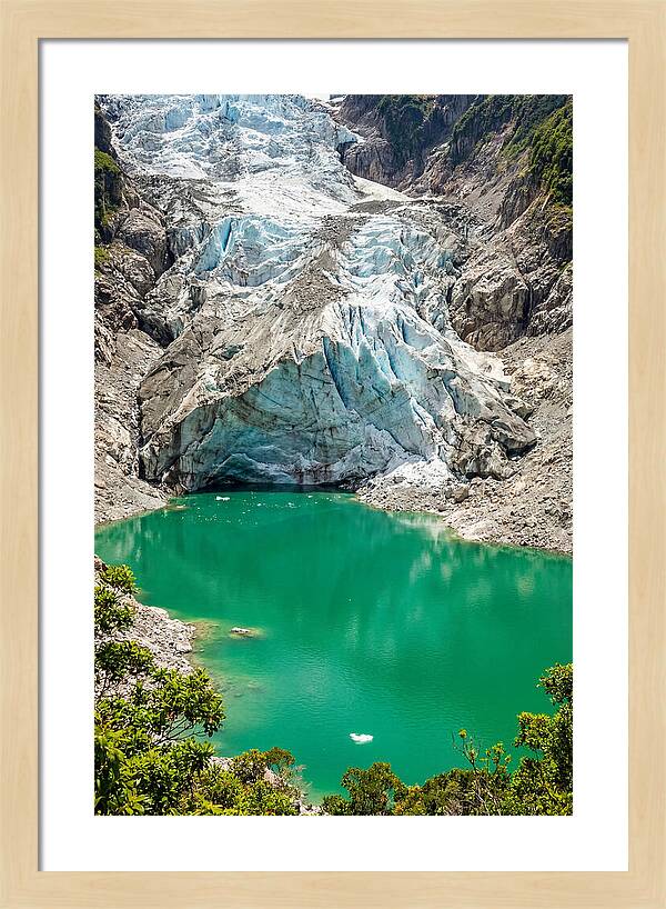 Emerald Green Glacier Lake