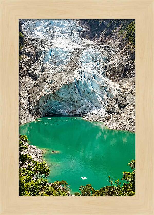 Emerald Green Glacier Lake
