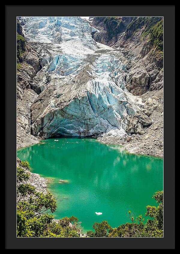 Emerald Green Glacier Lake
