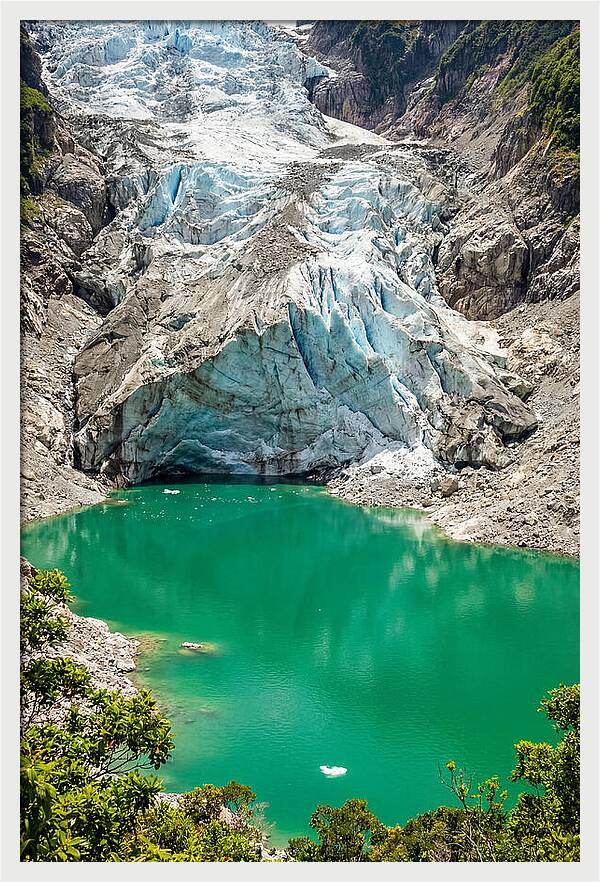 Emerald Green Glacier Lake