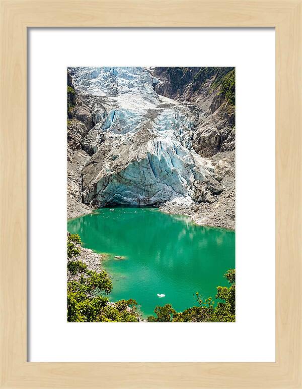 Emerald Green Glacier Lake