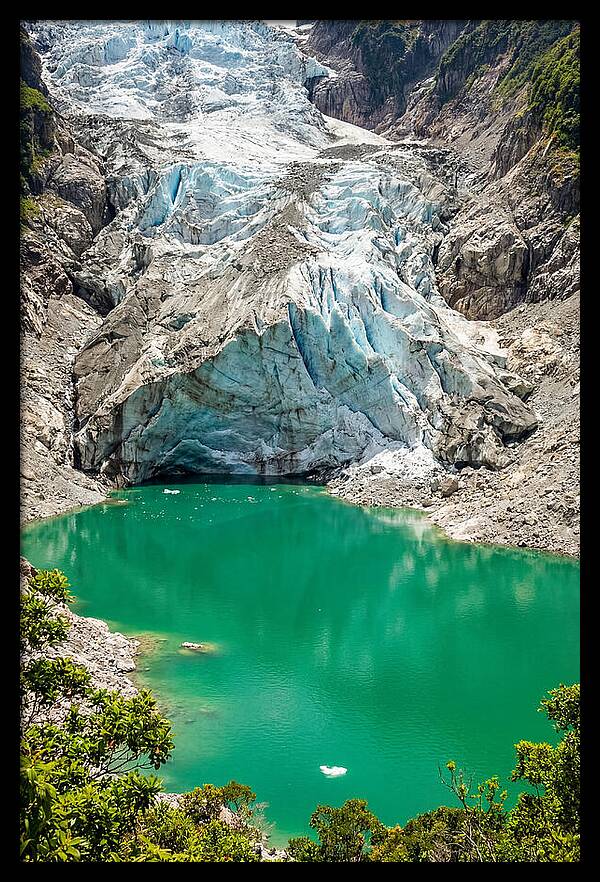 Emerald Green Glacier Lake