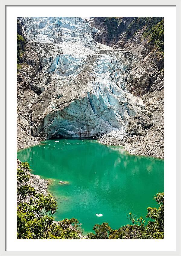 Emerald Green Glacier Lake