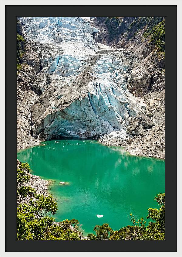 Emerald Green Glacier Lake