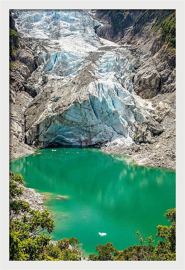 Emerald Green Glacier Lake