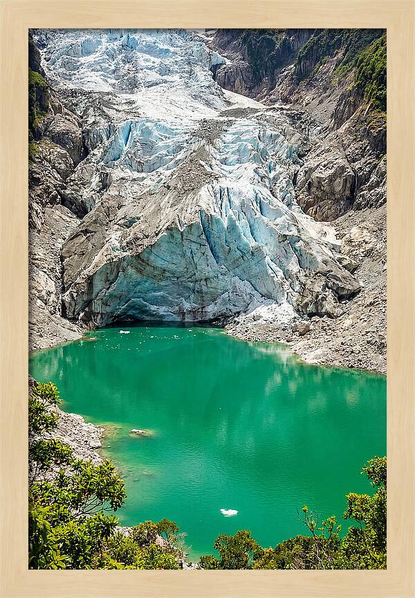 Emerald Green Glacier Lake