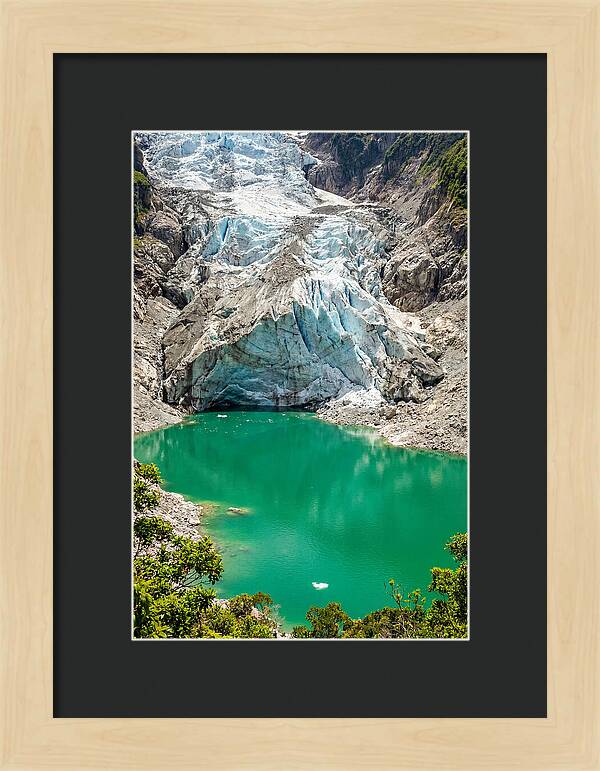 Emerald Green Glacier Lake